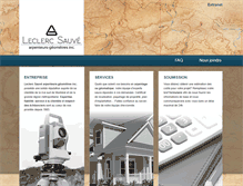 Tablet Screenshot of leclercsauve.com